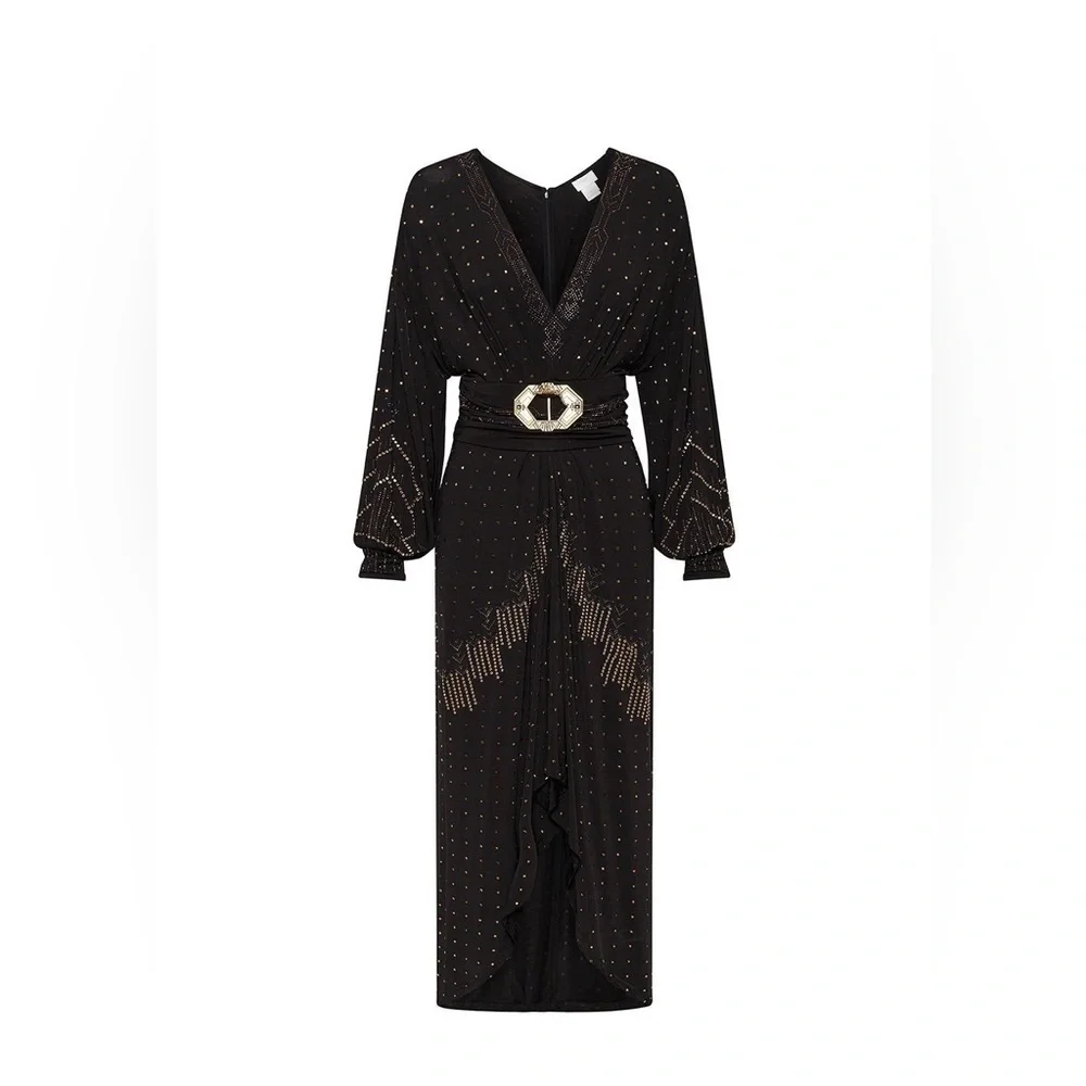 CAMILLA “Dripping in Deco” Belted Jersey Dress – XXL - Picture 6 of 17